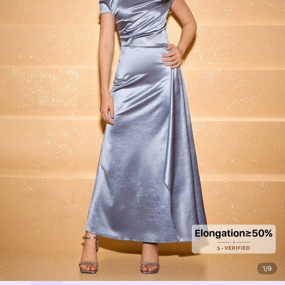 SHEIN Teen Bluish Silver Formal Dress 13Y